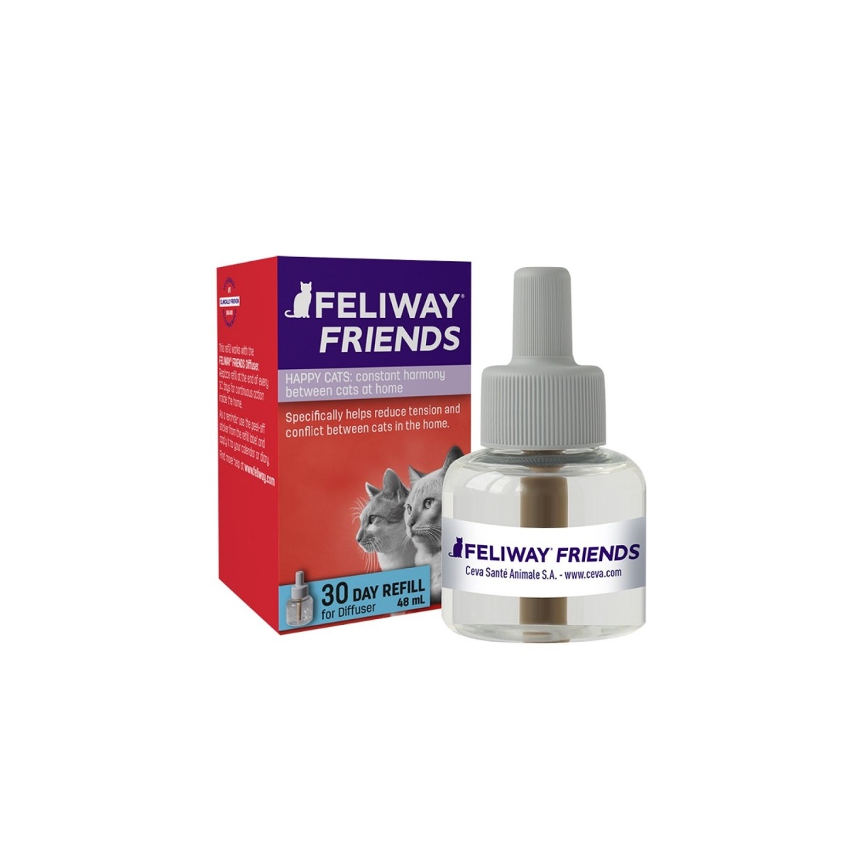 Feliway Friends difuzora kaķiem uzpildāmā pudelīte, 48 ml - Produkta attēls