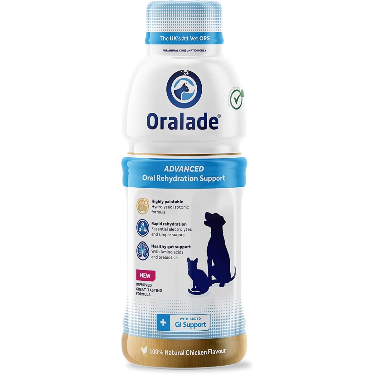 ORALADE GI SUPPORT 500ML N1 SUŅIEM/KAĶIEM - Produkta attēls