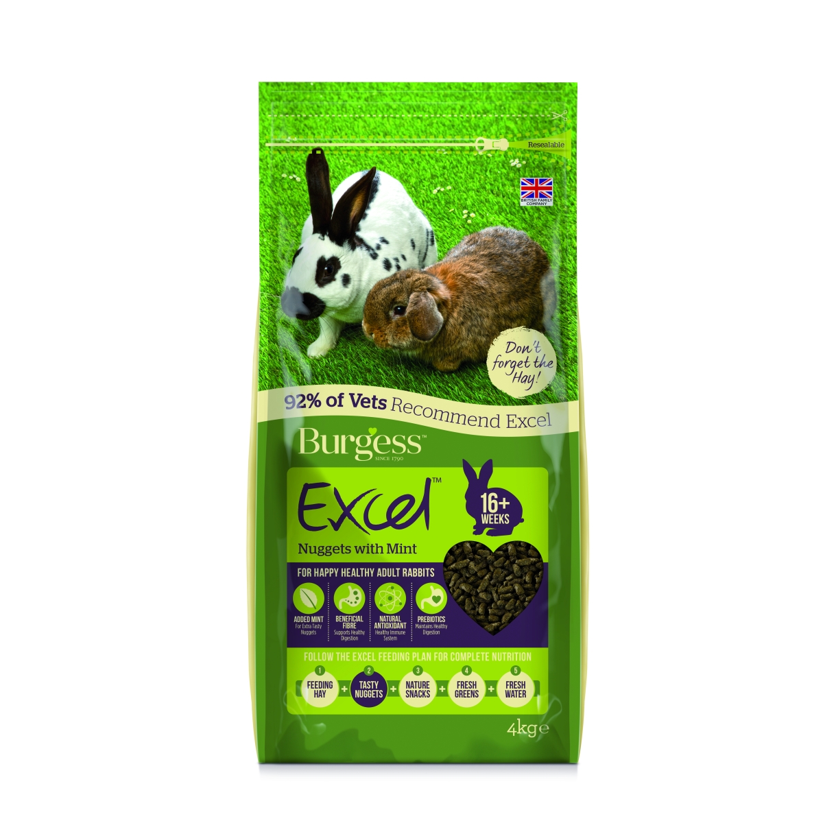 BURGESS EXCEL KÜÜLIKU TÄISSÖÖT MINT 4KG - Produkta attēls