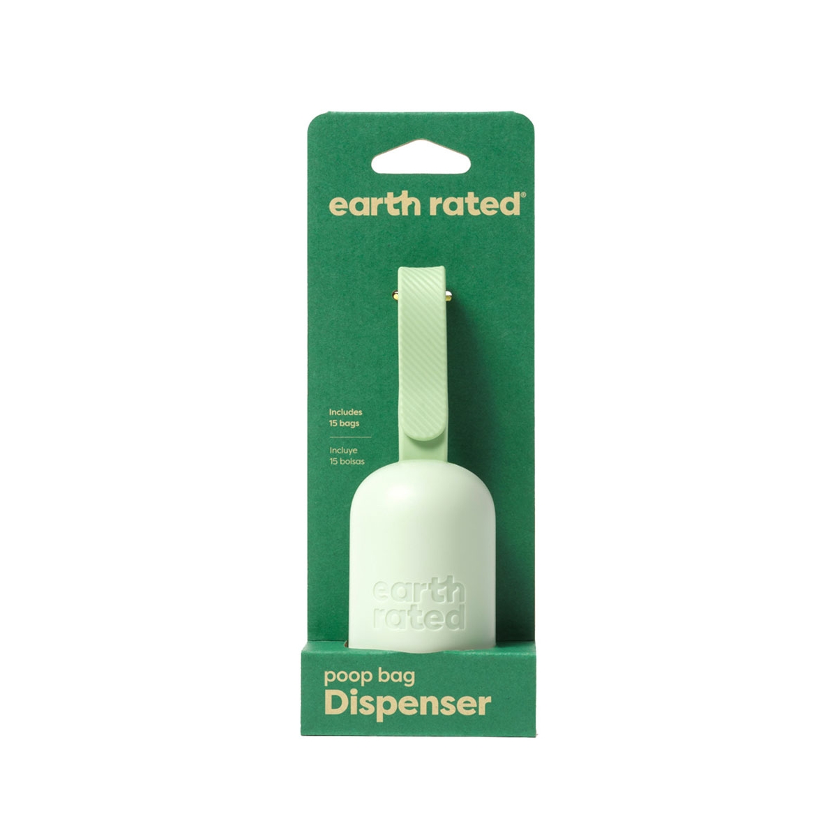 EARTH RATED higiēnas maisiņu turētājs + 15 maisiņi, bez smaržas - Produkta attēls 1