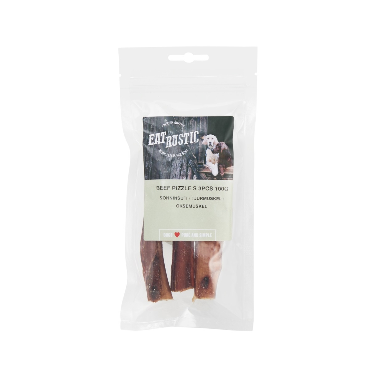 EAT RUSTIC Buļļa penis, dabīgs gardums suņiem, S, 3gb - Produkta attēls