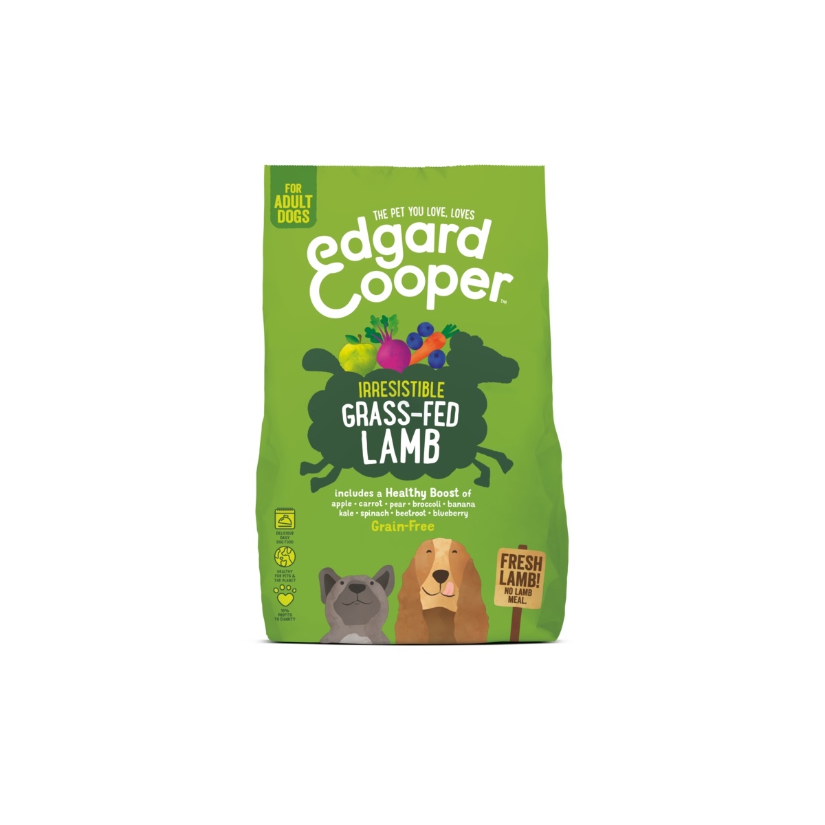 EDGARD COOPER sausā barība suņiem, jērs, 2,5kg - Produkta attēls