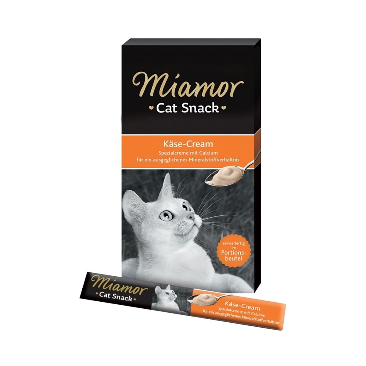 Miamor krēms kaķiem ar sieru un kalciju, 5x15g - Produkta attēls
