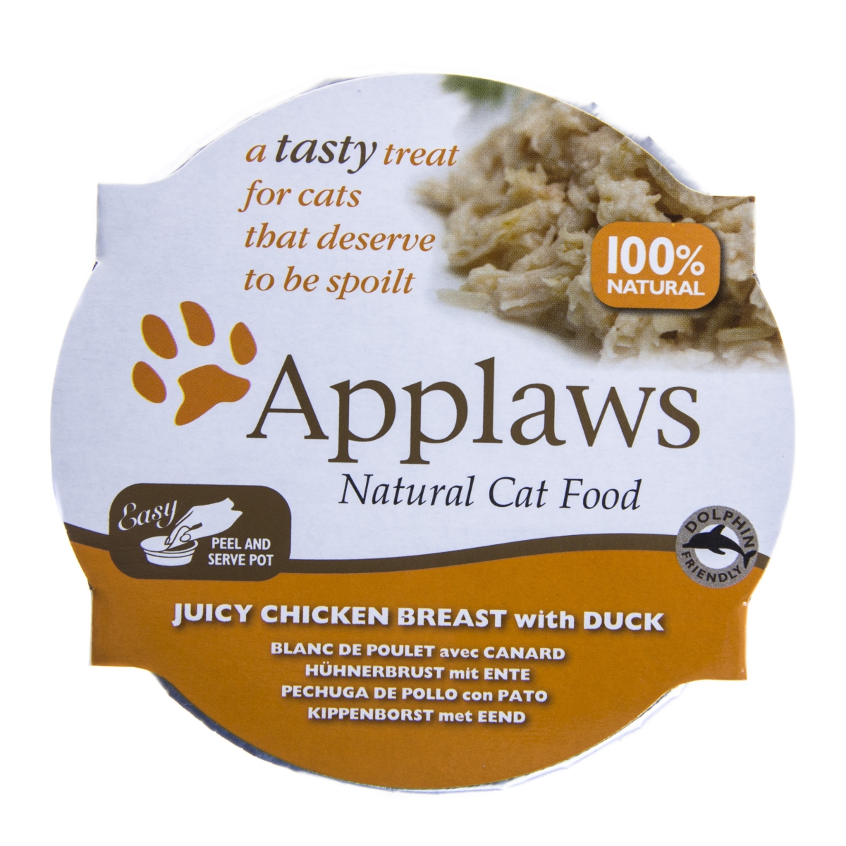 Applaws maltīte trauciņā kaķiem, vista un pīle, 10 X 60 g - Produkta attēls