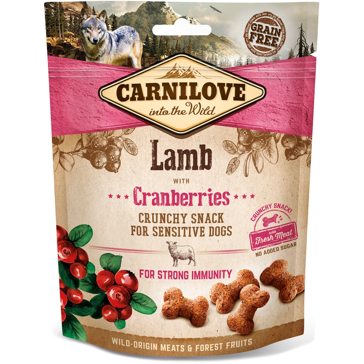 CARNILOVE gardums suņiem ar jēru/dzērvenēm, 200g - Produkta attēls