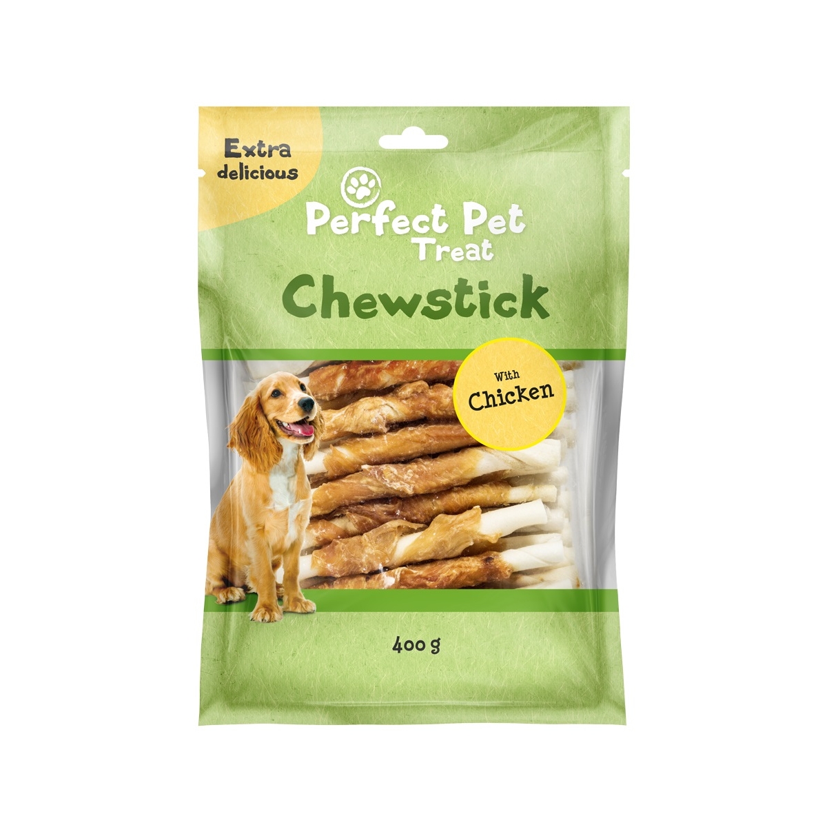 PERFECT PET Chewstick gardumi suņiem, vista, 400g - Produkta attēls
