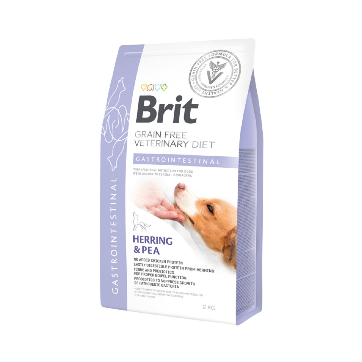 BRIT GF VD Gastrointestinal sausā barība suņiem, siļķe/zirņi, 2kg - Produkta attēls