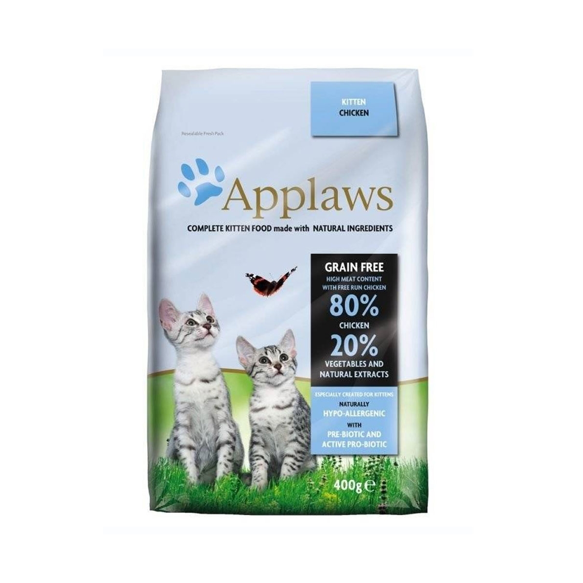 Applaws sausā barība ar vistu kaķēniem, 400 g