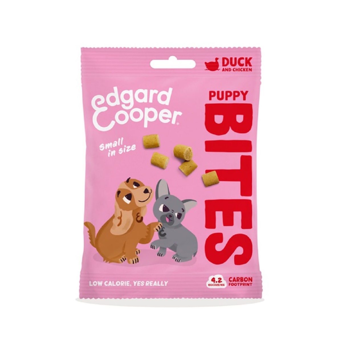 EDGARD COOPER Bites gardumi suņiem, S, pīle/vista, 50g - Produkta attēls