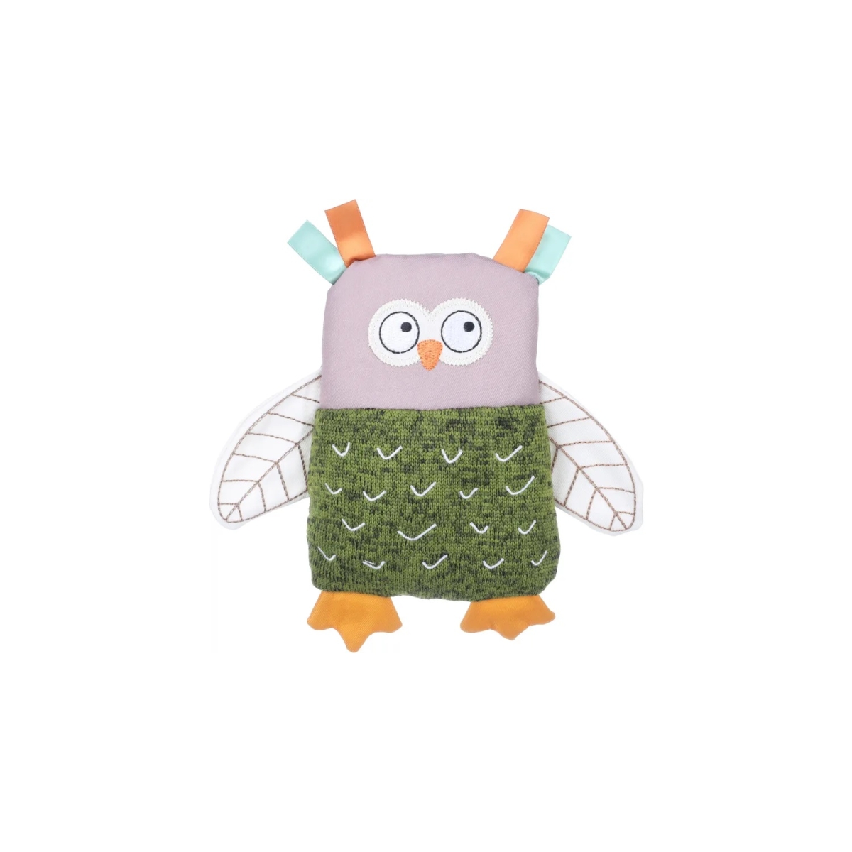 FLAMINGO Britty Owl rotaļlieta kucēniem, zaļa, 21 x 5,5 x 23 cm - Produkta attēls