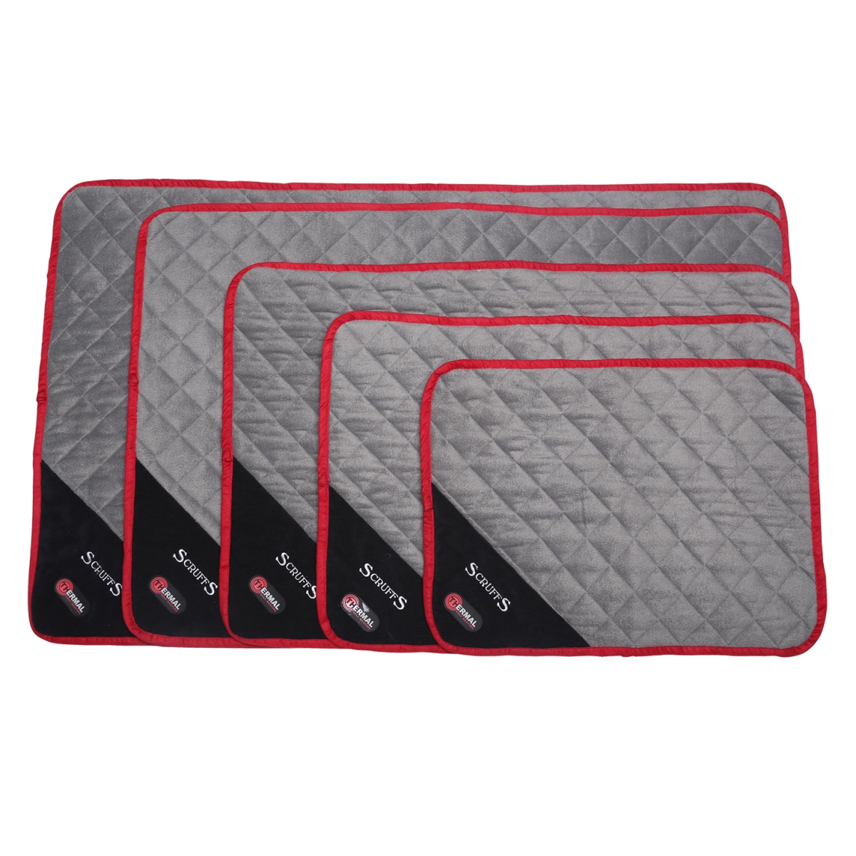 Scruffs Thermal paklājiņš gulēšanai suņiem, melns ar pelēku, 90X60 cm - Produkta attēls