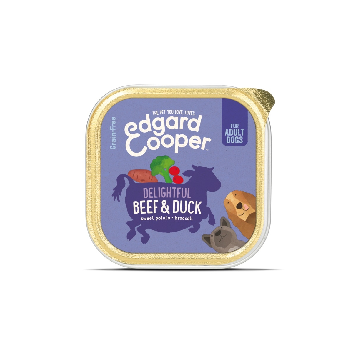 EDGARD COOPER mitrā barība suņiem liellops/pīle, 150 g - Produkta attēls