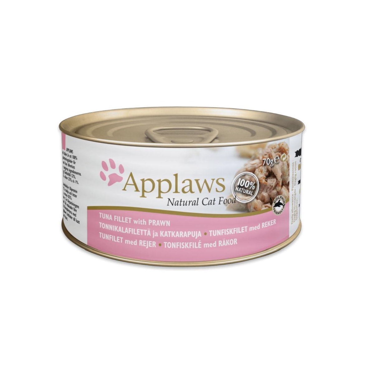 APPLAWS mitrā barība kaķiem ar tunci un garnelēm, 70 g