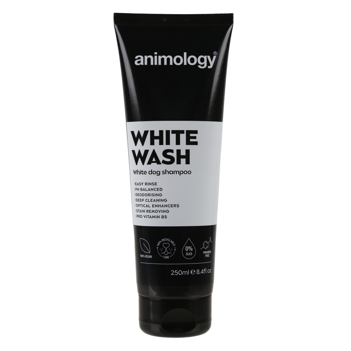 ANIMOLOGY White Wash šampūns suņiem, 250 ml - Produkta attēls