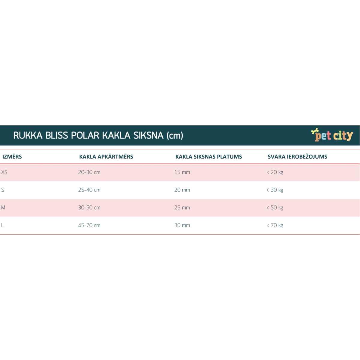 Rukka Bliss Polar kakla siksna S, 20 mm/30-40cm, violeta - Produkta attēls