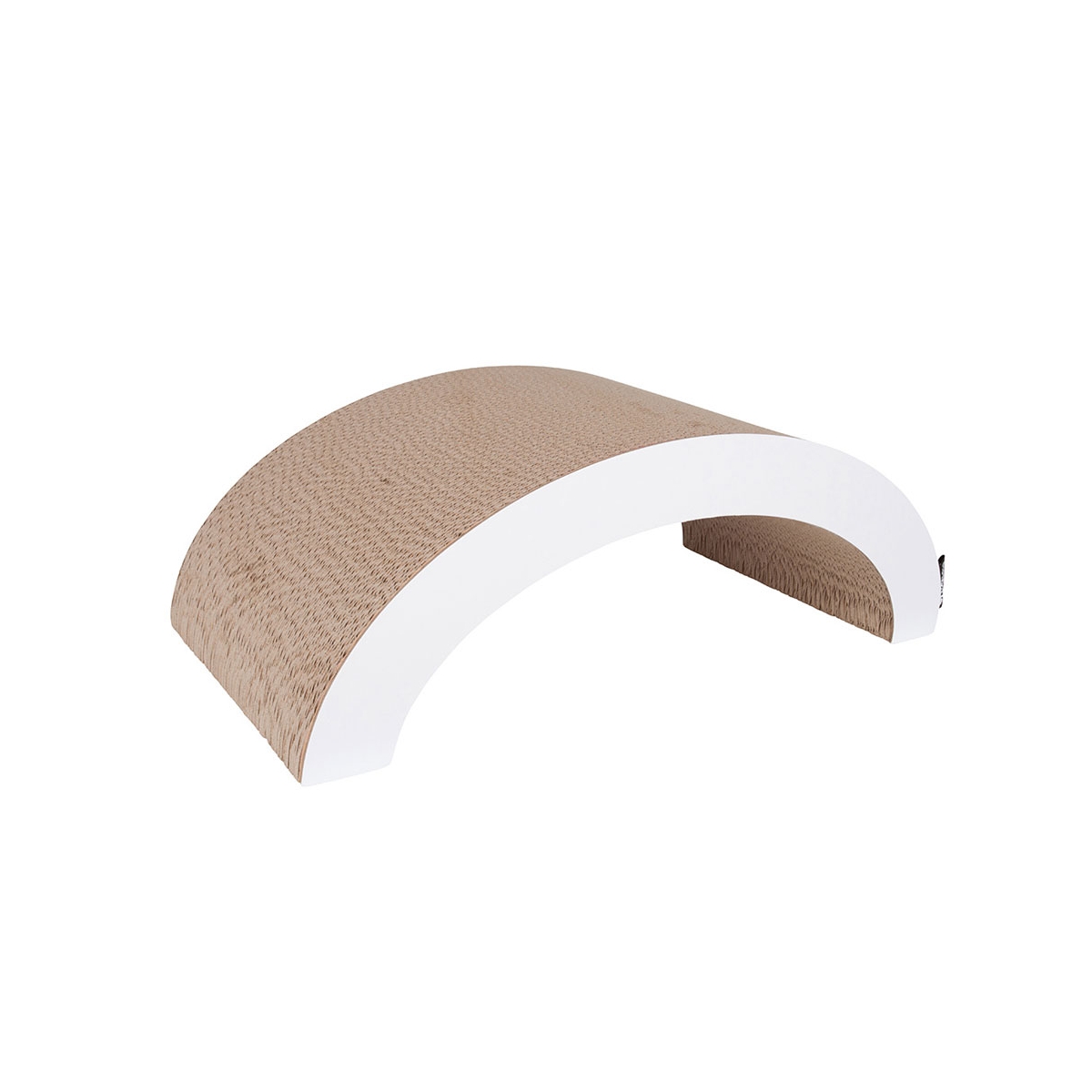 DISTRICT 70 Arch kaķu nagu skrāpis 60 x 28 x 20 cm, balts - Produkta attēls 1