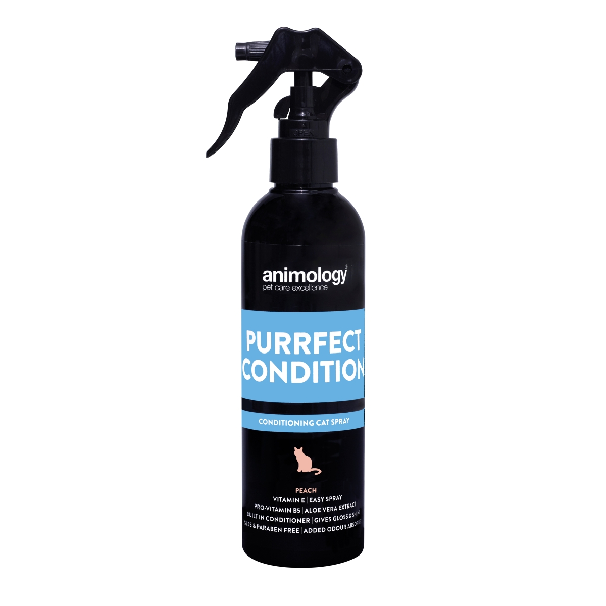 Animology Purrfect Peach sprejs kaķiem, 250 ml - Produkta attēls