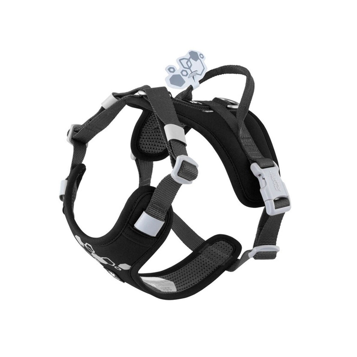 HURTTA Weekend Warrior Eco II krūšu siksna suņiem, 40-50cm, melna - Produkta attēls 1