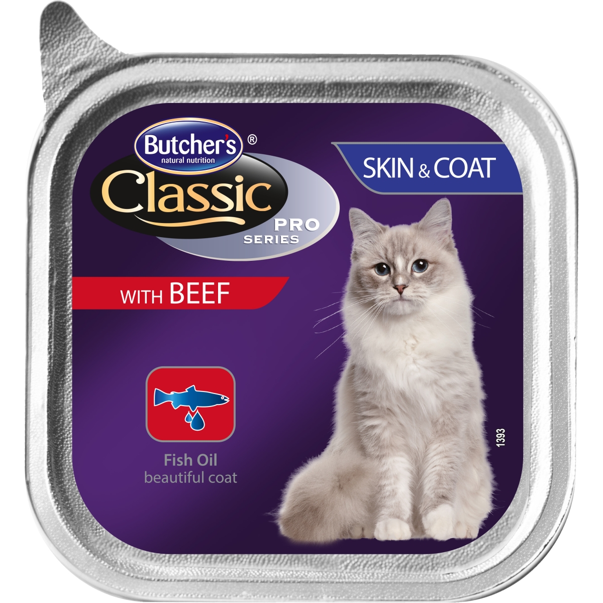 Butchers Pro Skin&Coat liellopu gaļas konservi kaķiem, 100 g - Produkta attēls