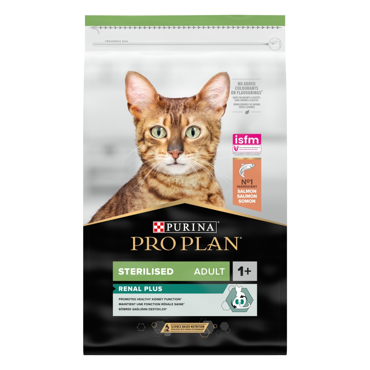 PRO PLAN Renal Adult sausā barība kaķiem, lasis, 10 kg - Produkta attēls
