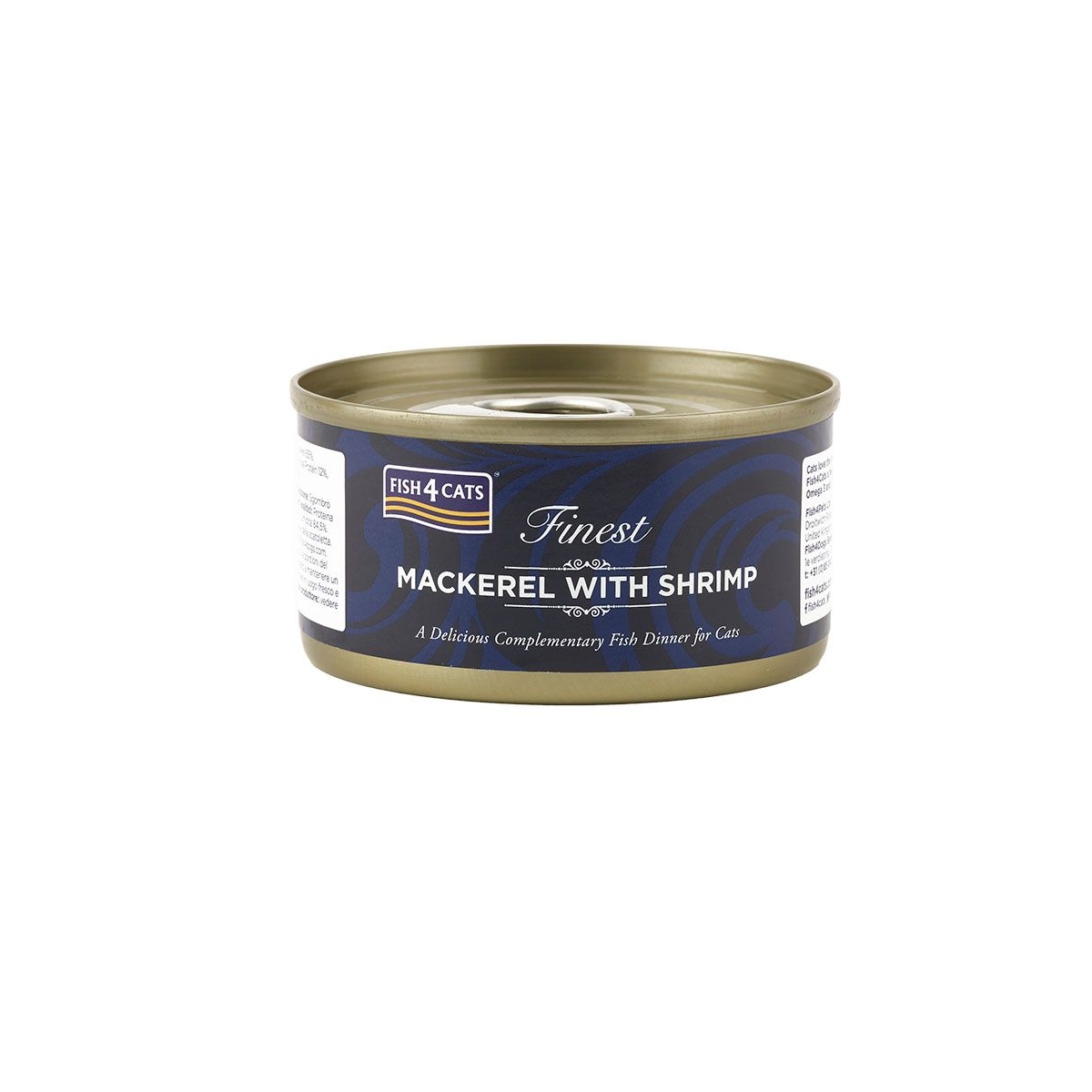 FISH4CATS mitrā barība kaķiem, skumbrija/garneles, 70 g - Produkta attēls