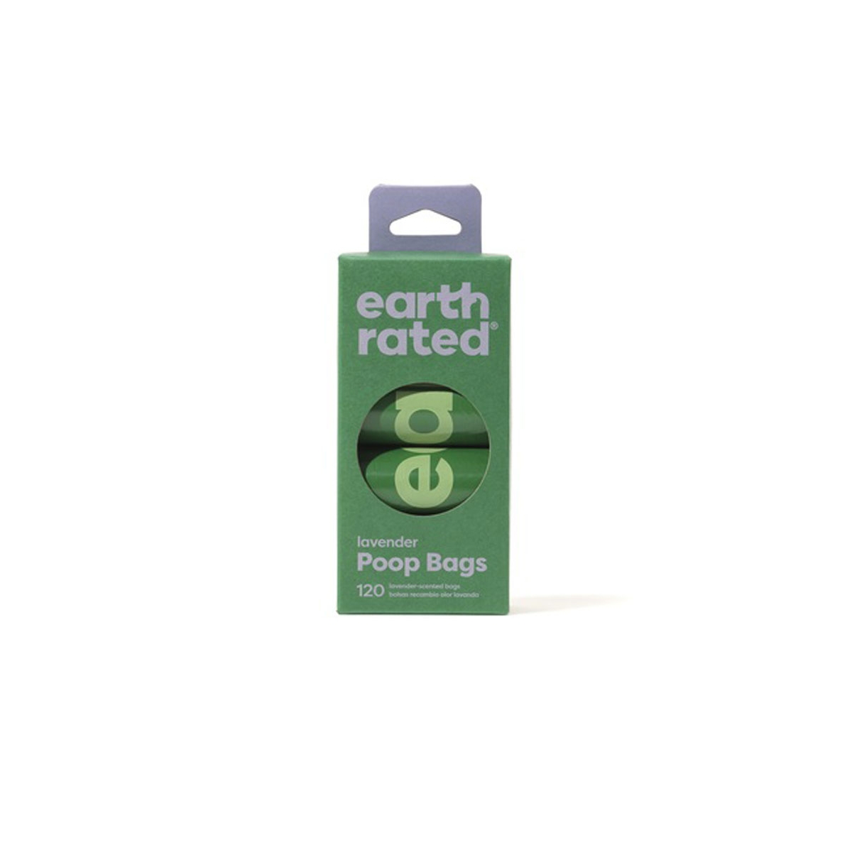EARTH RATED higiēnas maisiņi 8 x 15gb, lavanda - Produkta attēls