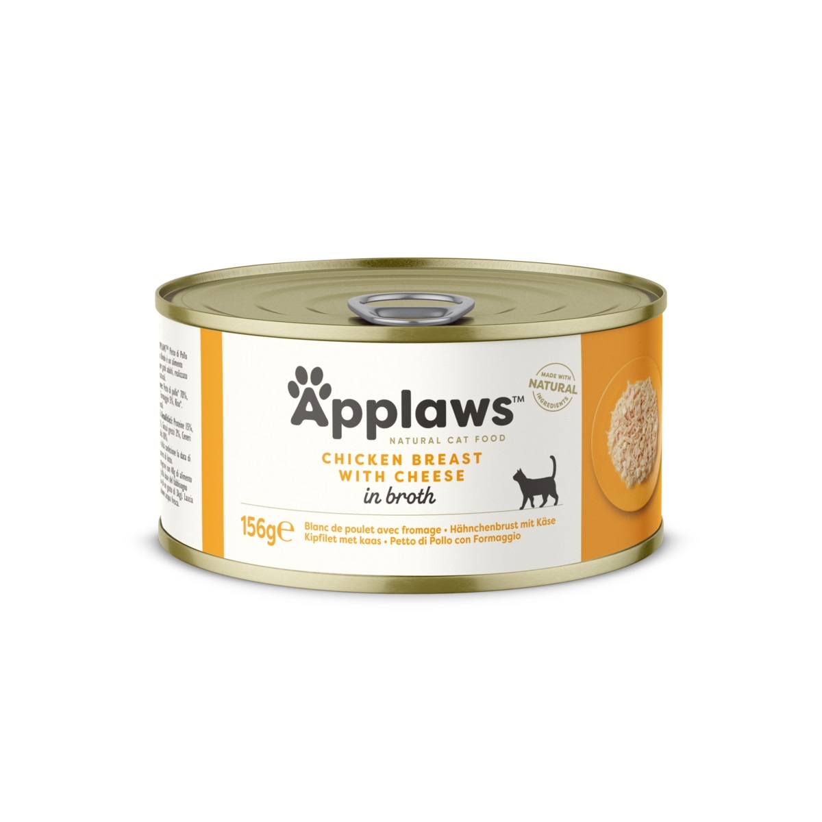 APPLAWS mitrā barība kaķiem, vista/siers, 156g - Produkta attēls
