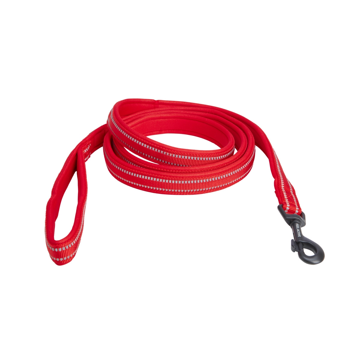 FEEL ACTIVE Padded pavada suņiem, 2 x 200 cm, sarkana - Produkta attēls