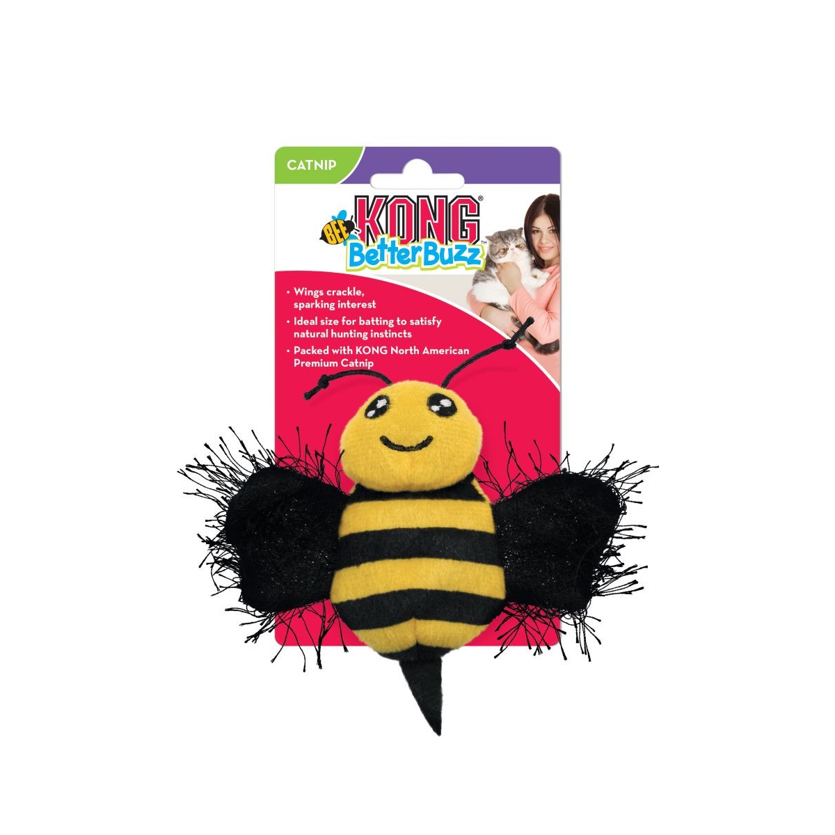 KONG Better Buzz Bee rotaļlieta kaķiem - Produkta attēls