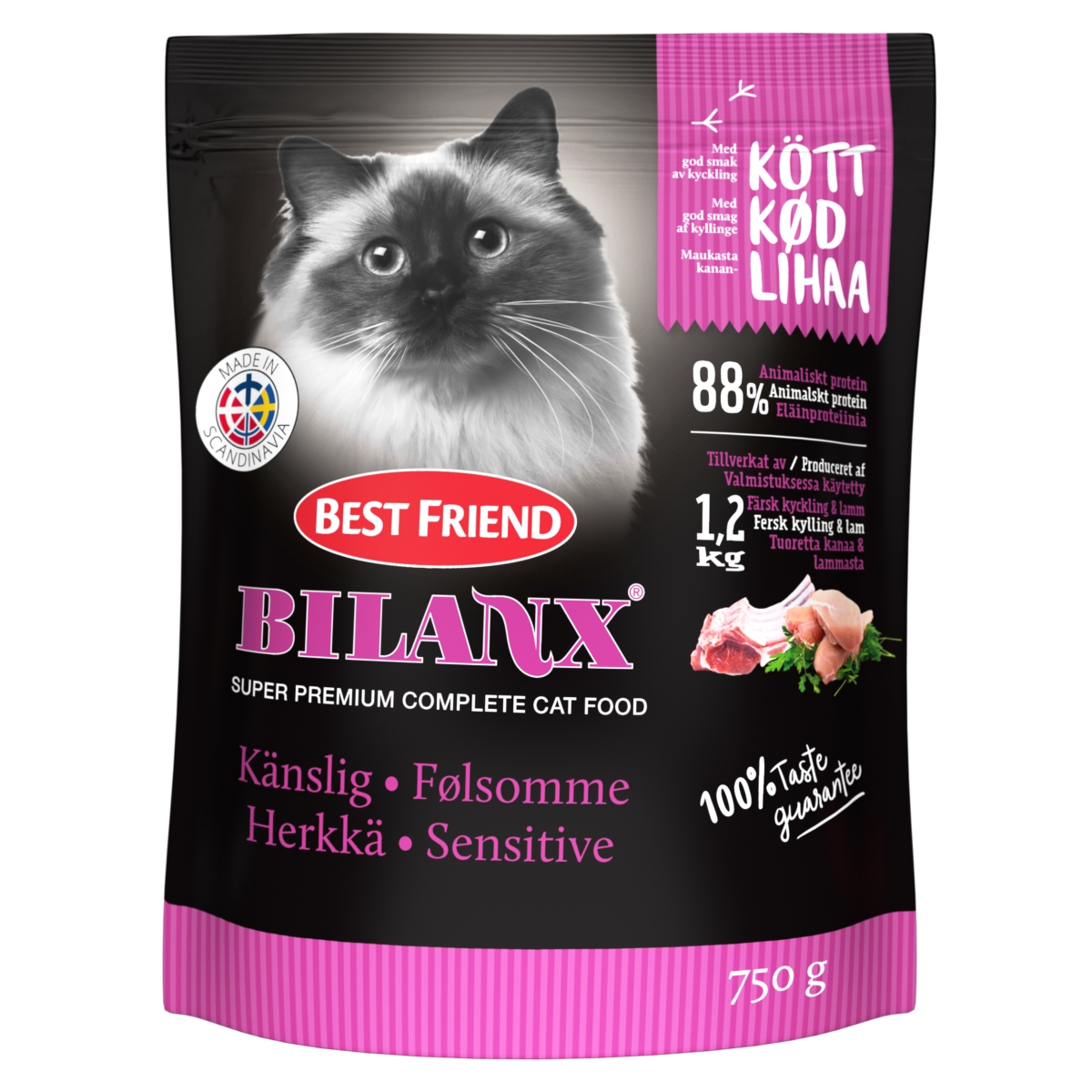 Best Friend Bilanx barība jūtīgiem kaķiem, 750 g - Produkta attēls