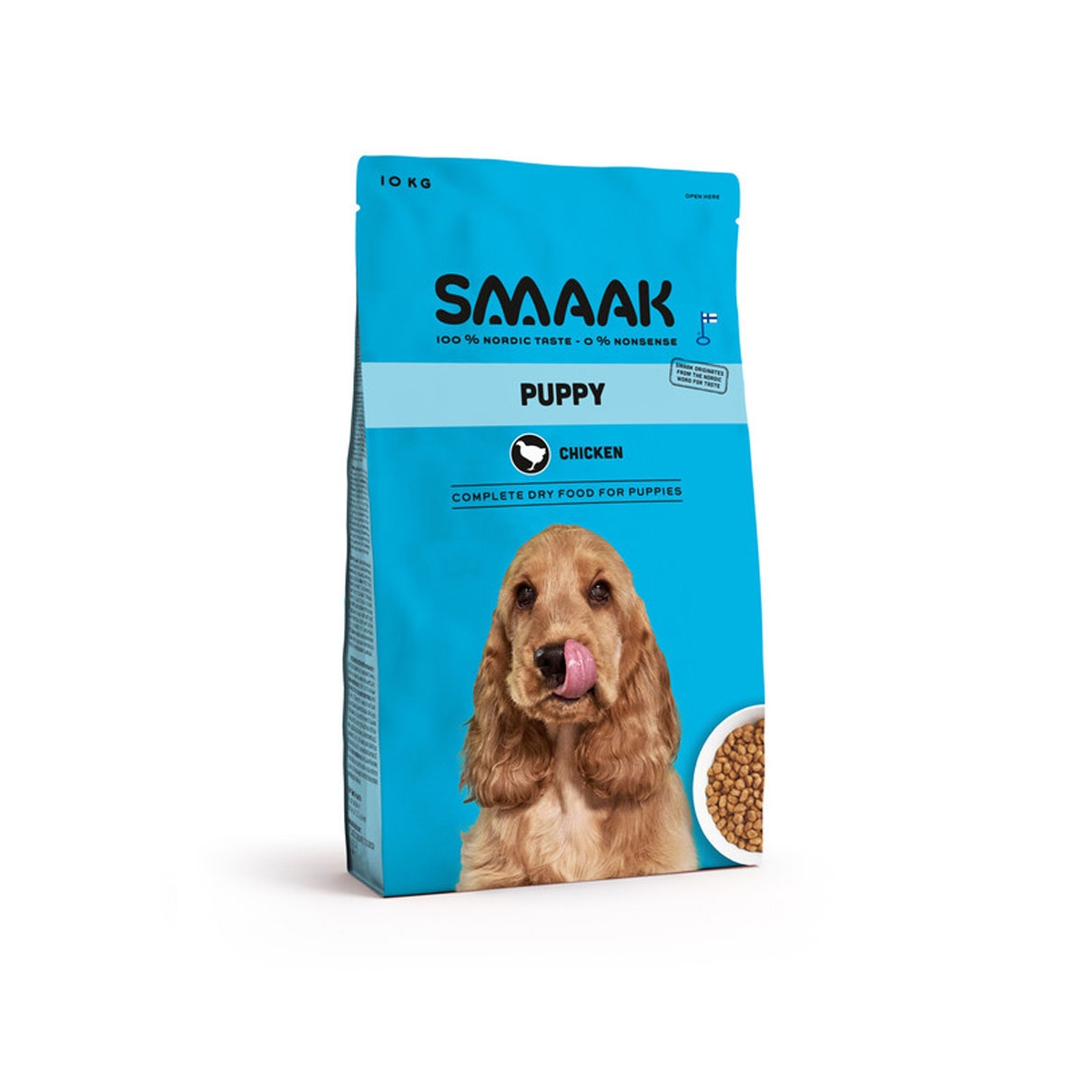 SMAAK sausā barība kucēniem, vista, 10kg - Produkta attēls