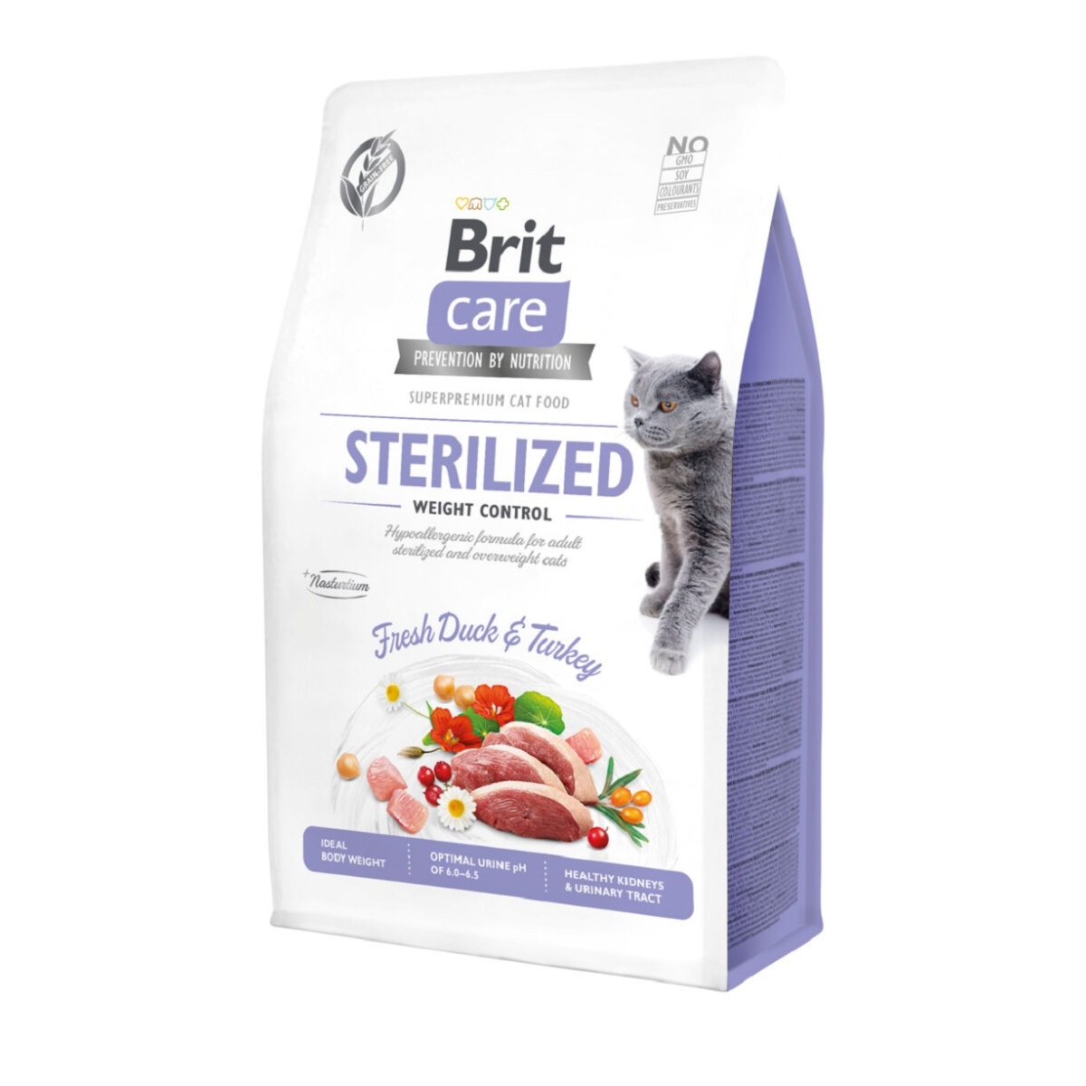 BRIT Care Weight Control sausā barība kaķiem, pīle/tītars, 400g - Produkta attēls
