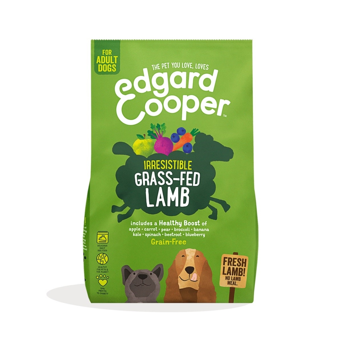 EDGARD COOPER sausā barība suņiem, jērs, 12kg - Produkta attēls