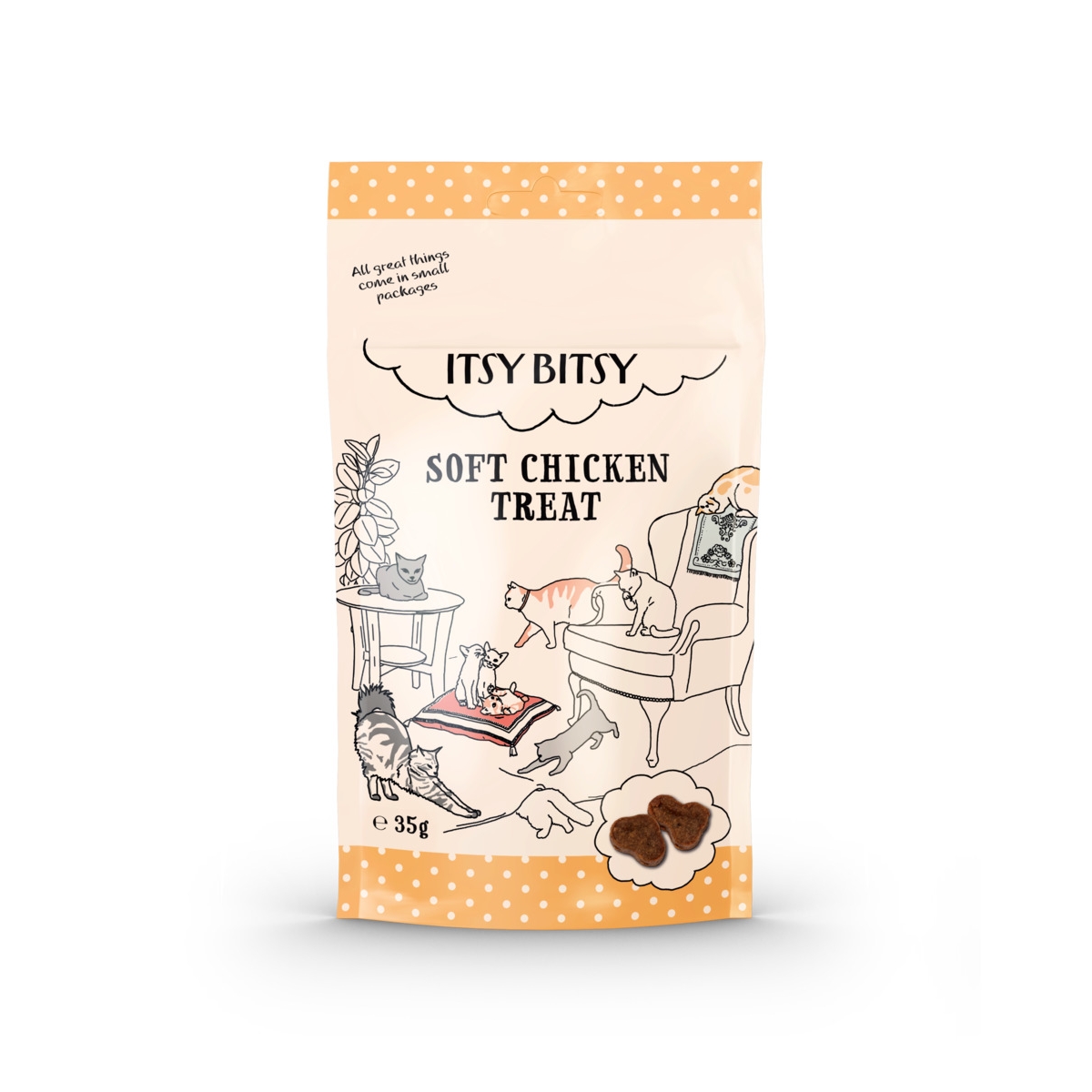 ITSY BITSY Soft gardumi kaķiem, vista, 35g - Produkta attēls