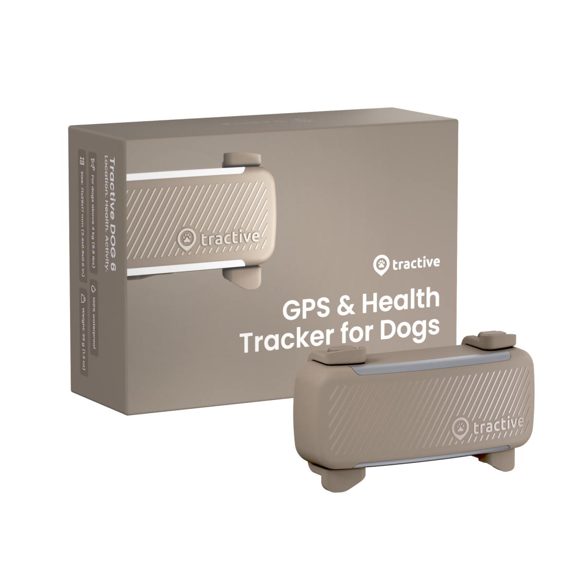 TRACTIVE Dog6 GPS izsekošanas ierīce, bēša - Produkta attēls