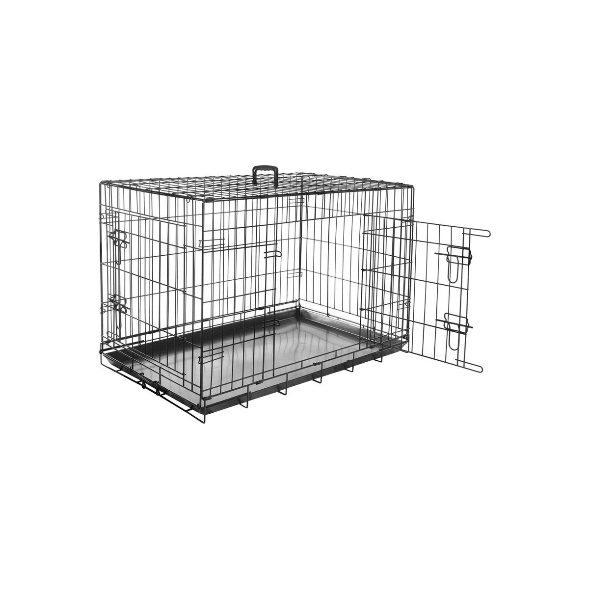 FLAMINGO METALLPUUR KEO XXL 120X76X82CM MUST - Produkta attēls