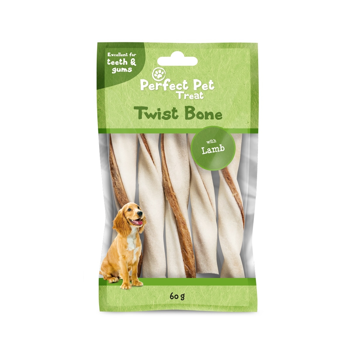 PERFECT PET Twist gardumi suņiem, jēlāda/jērs, 60g - Produkta attēls