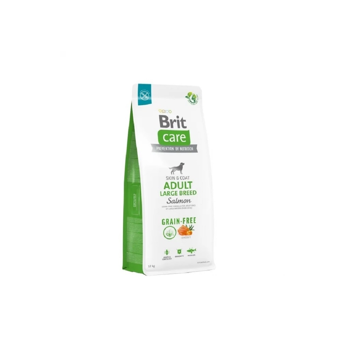 BRIT Care Skin&Coat Large sausā barība suņiem, lasis, 12kg - Produkta attēls