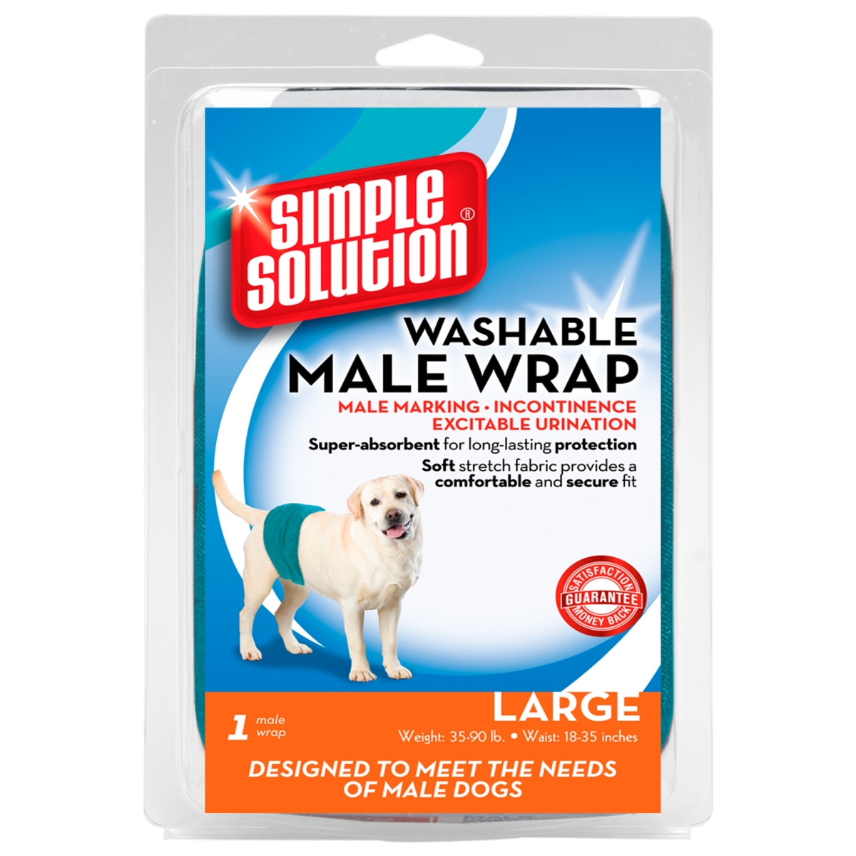 SIMPLE SOLUTION mazgājamie autiņi suņiem (puikām), L - Produkta attēls