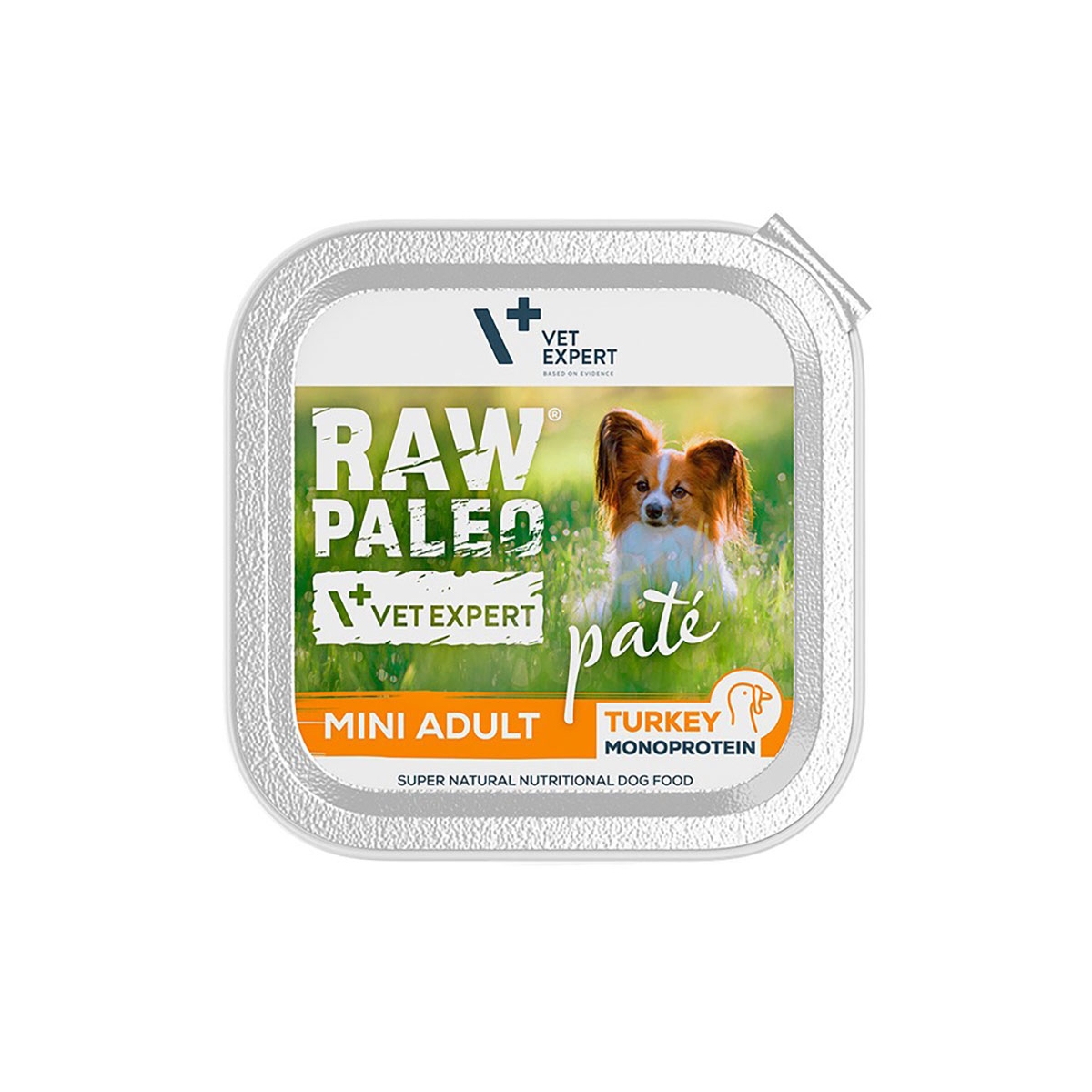 RAW PALEO Mini Adult pastēte suņiem, tītars, 150g - Produkta attēls 1