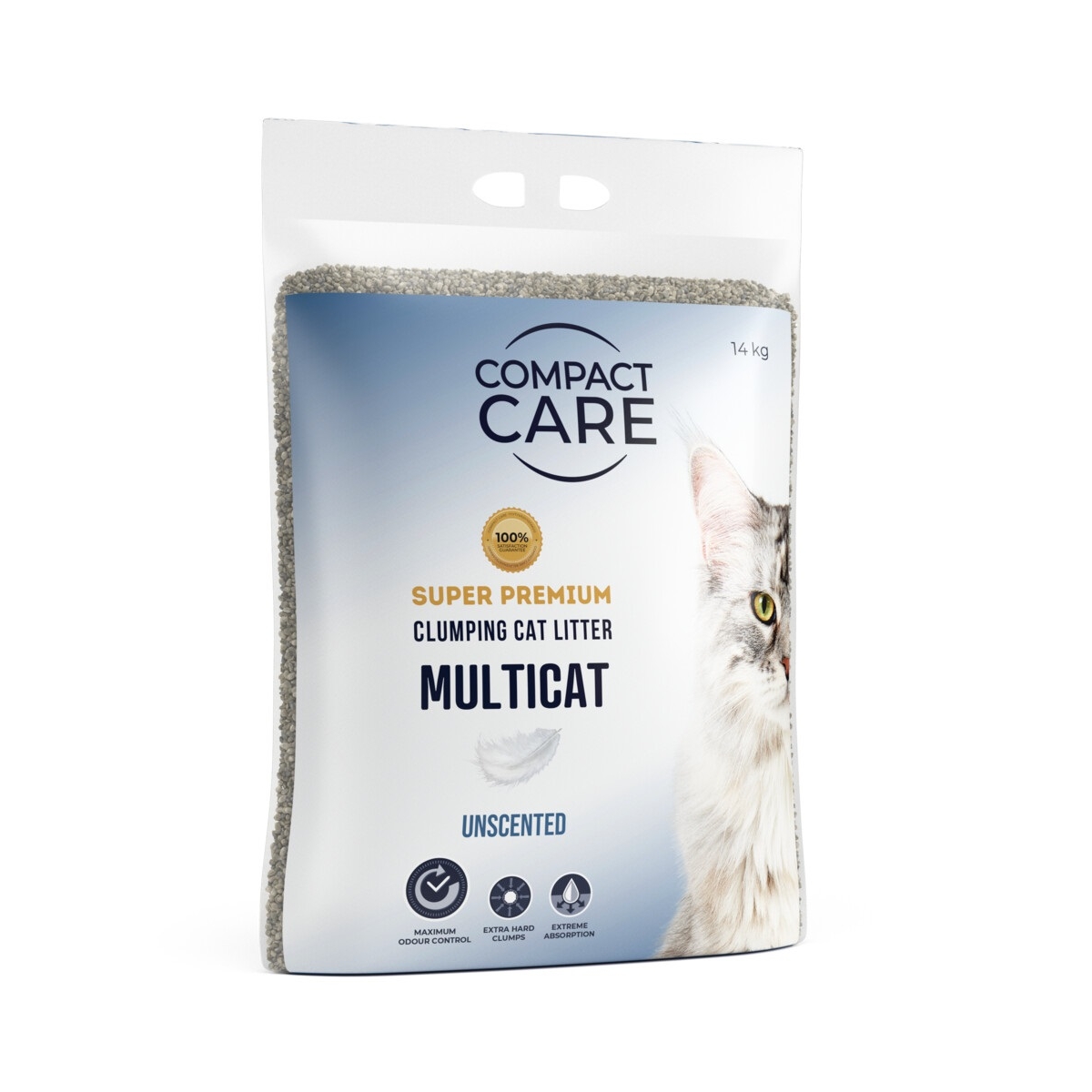 COMPACT CARE Multicat pakaiši kaķiem, 14kg, bez aromāta - Produkta attēls