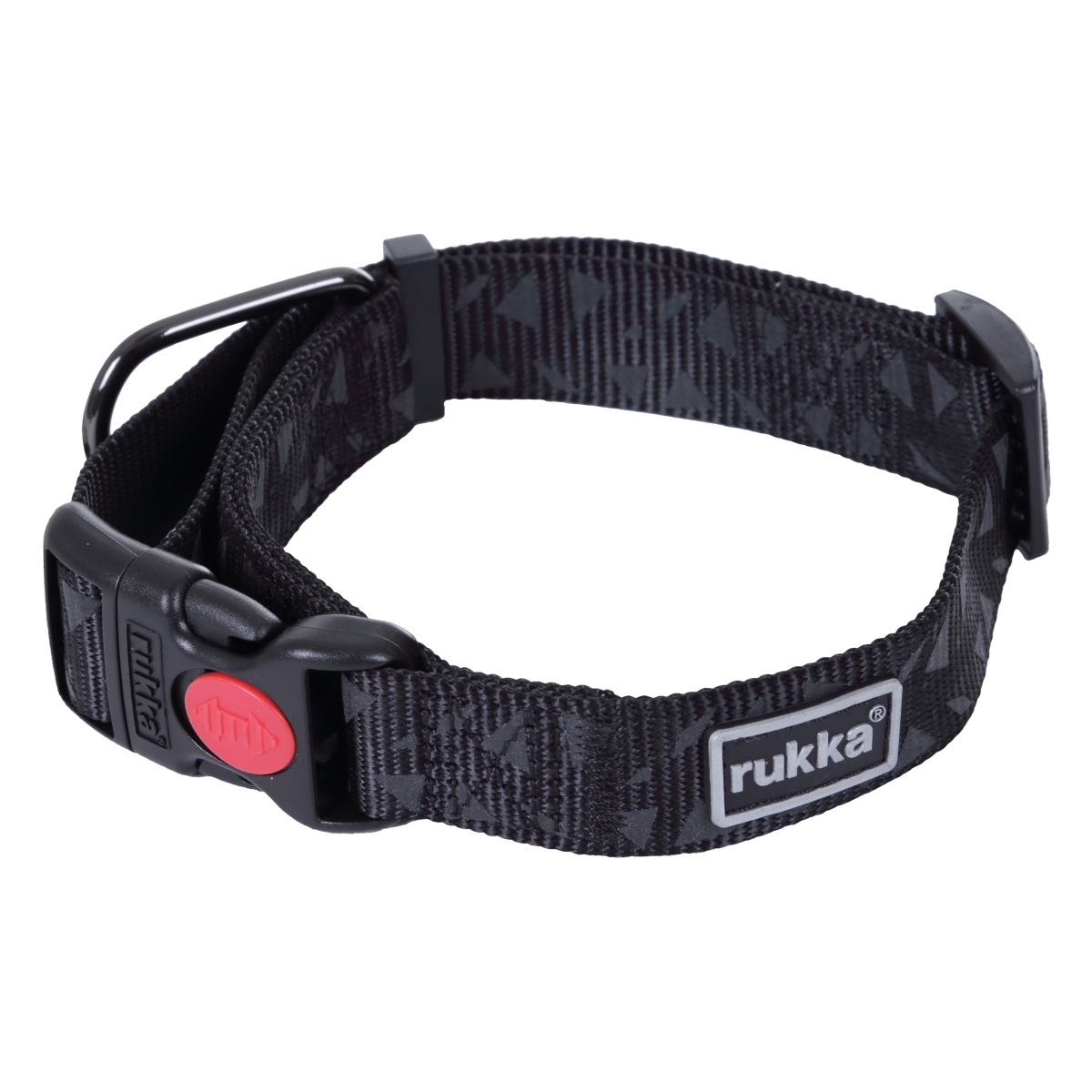 Rukka Dazly kakla siksna, L izmērs, 30 mm/45-70 cm, melna - Produkta attēls