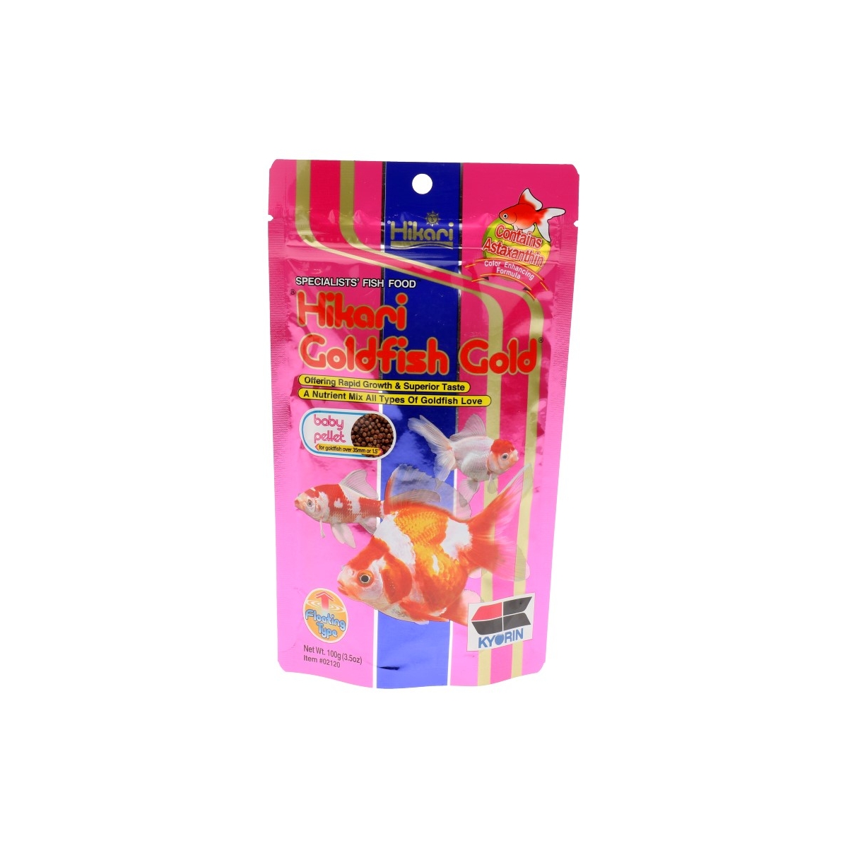 HIKARI KALADE TÄISSÖÖT GOLDFISH GOLD BABY 100G # - Produkta attēls