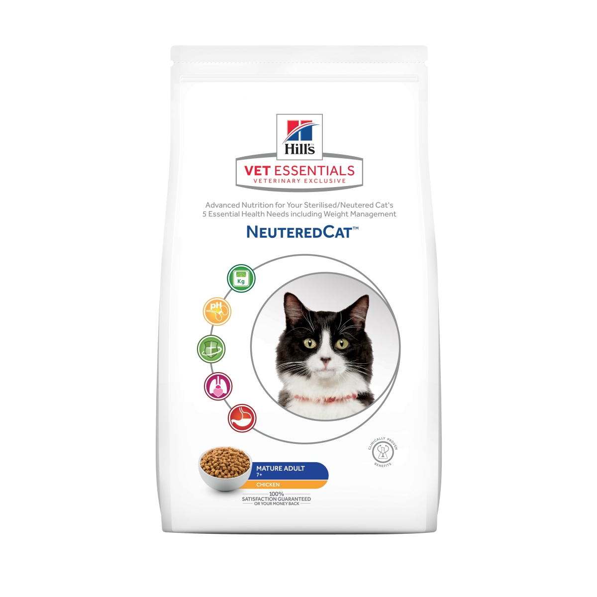 Hills ve kaķu sausā b Mat. Neutered vista 1.5kg - Produkta attēls