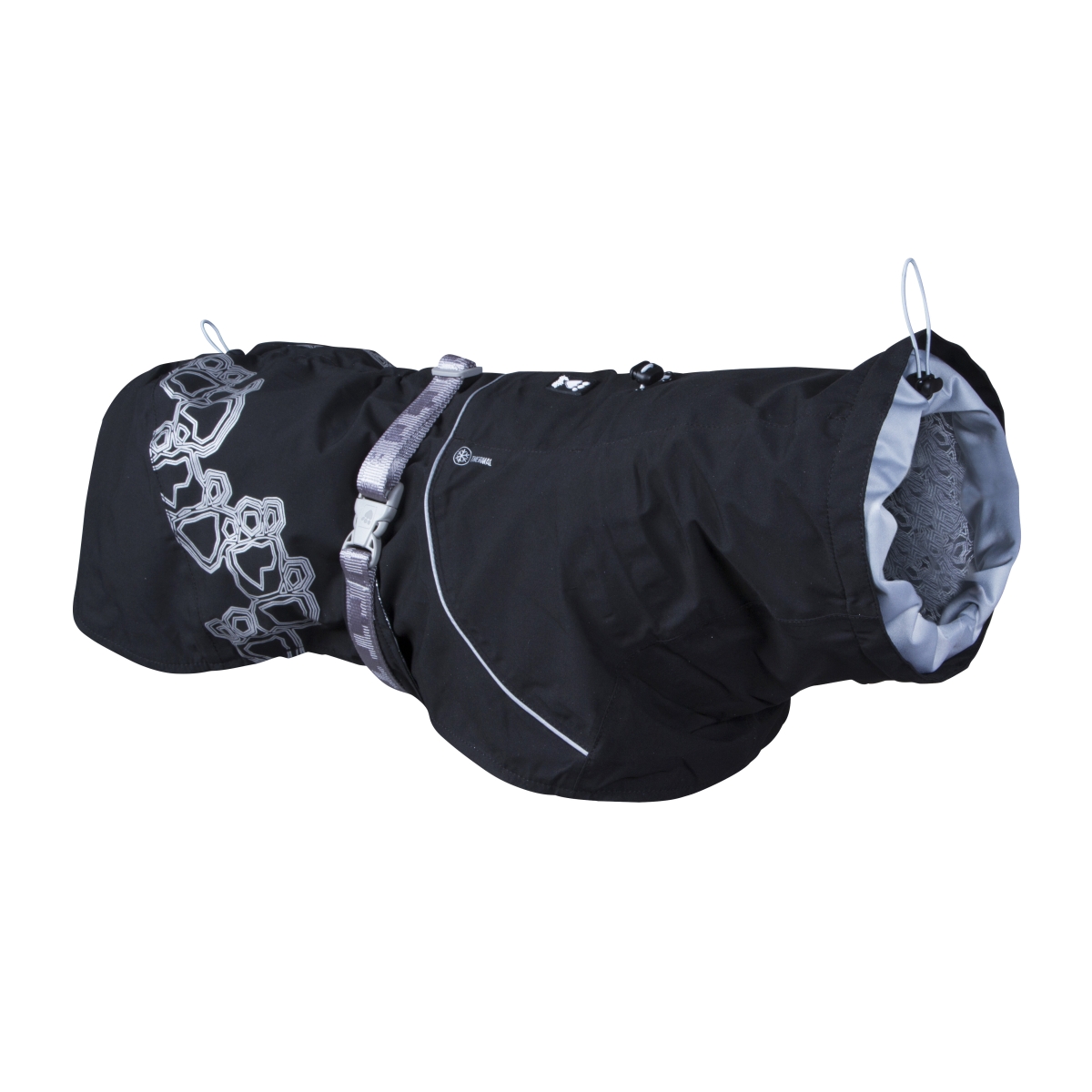 Hurtta Drizzle jaka suņiem,  65 cm,  melna - Produkta attēls 1