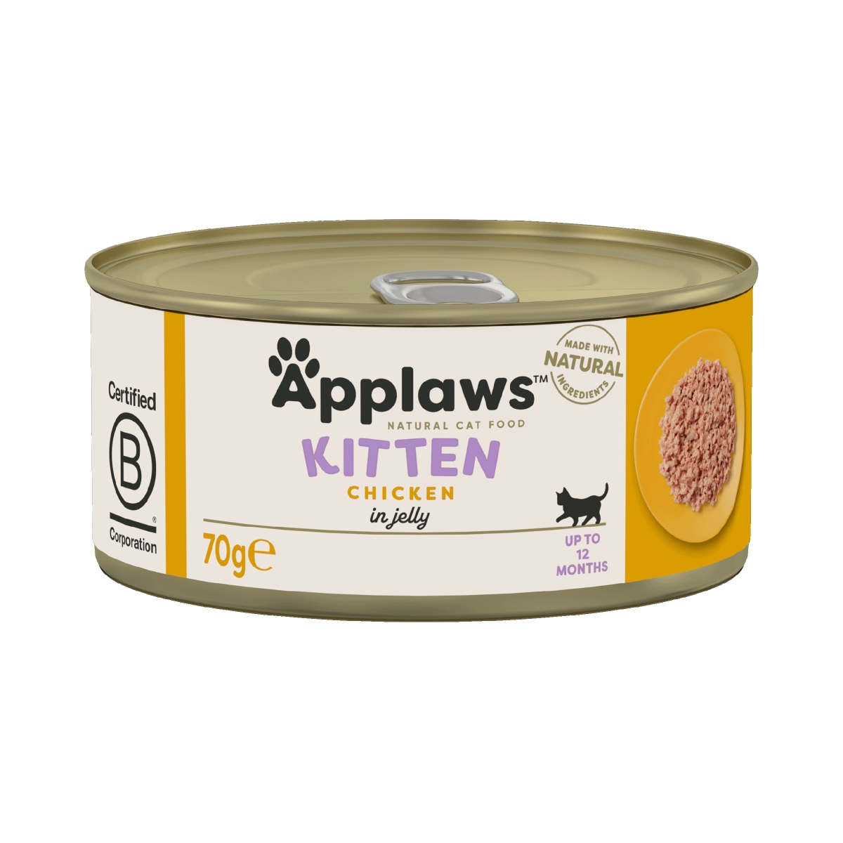 APPLAWS Kitten mitrā barība kaķēniem, vista, 70 g - Produkta attēls 1