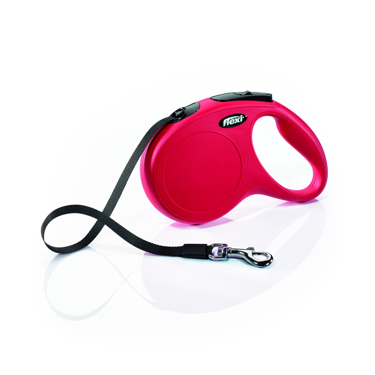 Flexi Classic Compact pavada, M/5m, sarkana - Produkta attēls