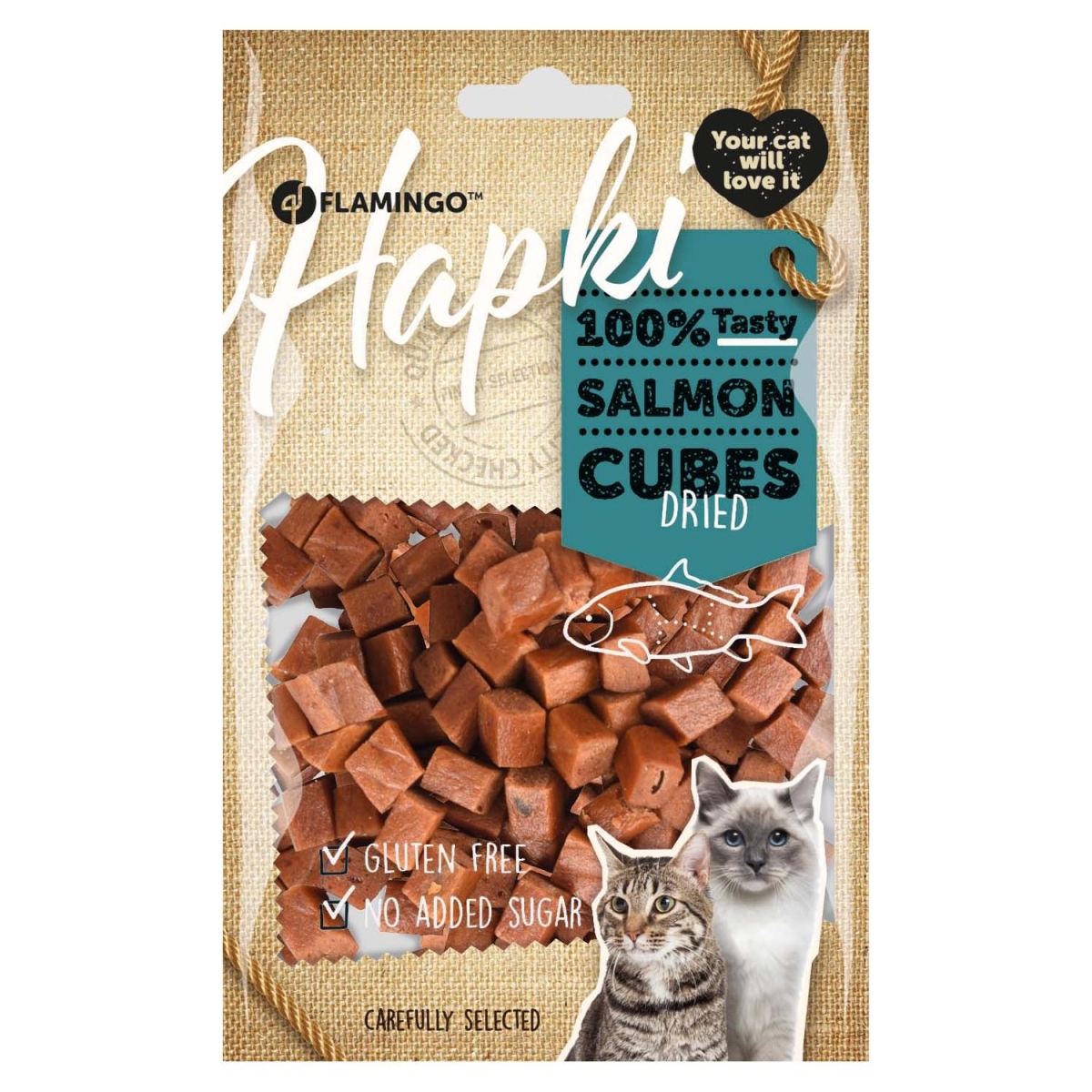Hapki gabaliņi, lasis, 85 gr - Produkta attēls