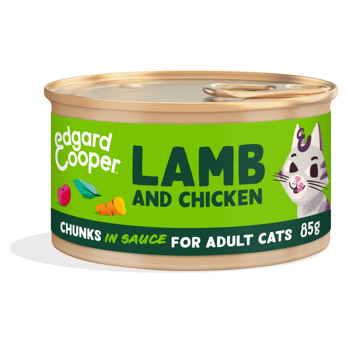 EDGARD COOPER mitrā barība kaķiem, jērs/vista, 85g - Produkta attēls