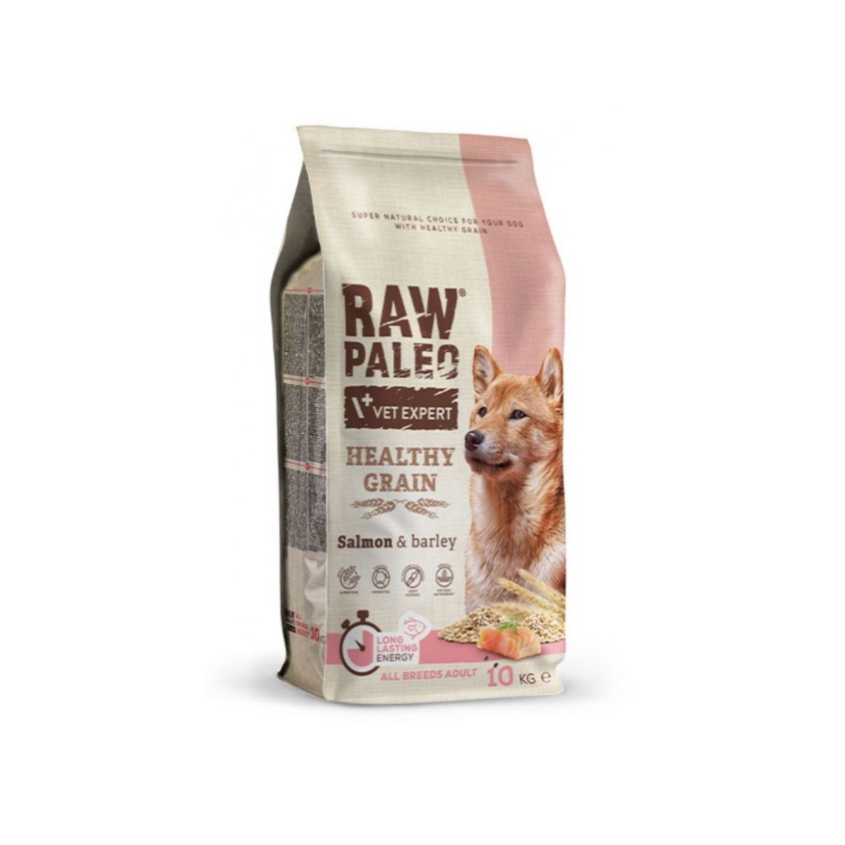 RAW PALEO HG sausā barība suņiem, lasis/mieži, 10kg - Produkta attēls